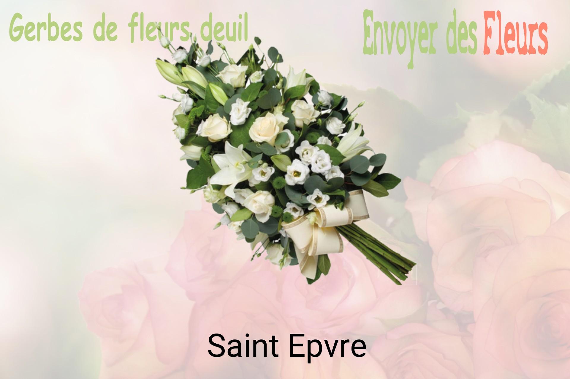 Gerbe de fleurs de deuil livrée à Saint-Epvre